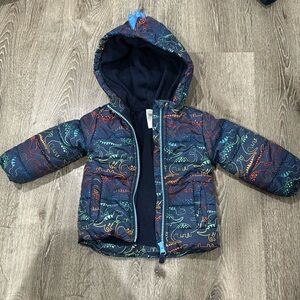 Little Me Dinosaur Puffer Jacket